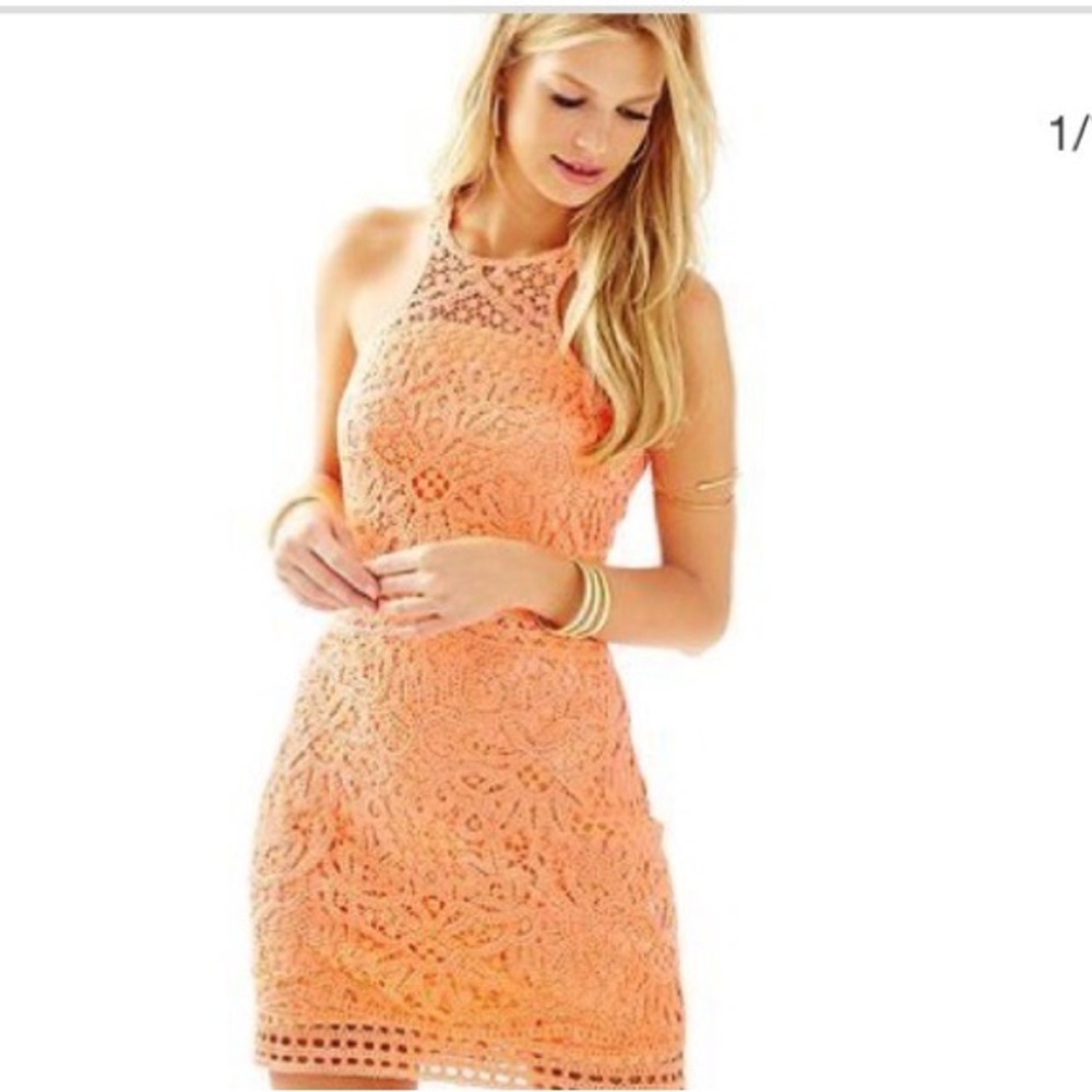 Lilly Pulitzer Jaimie Knit Crochet Dress Size S